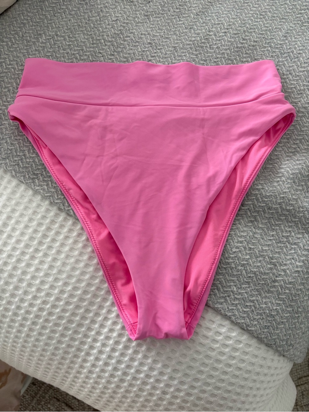 aerie Hot Pink High-Cut Cheeky Bikini Bottoms